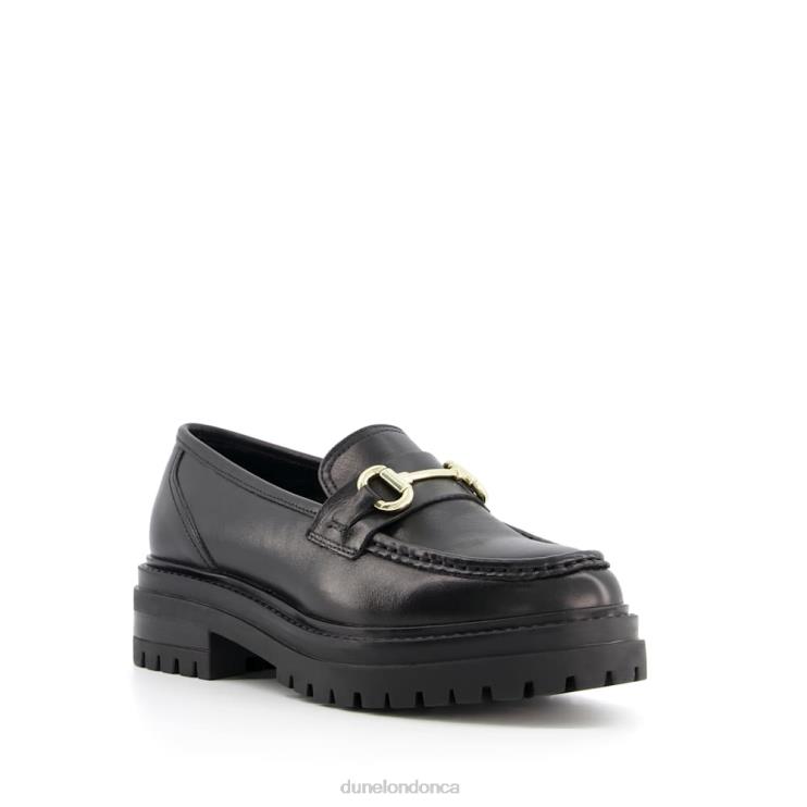 Dune London Gallagher Women Wide-Fit Chunky Snaffle-Trim Loafers Black 2Z0DB156