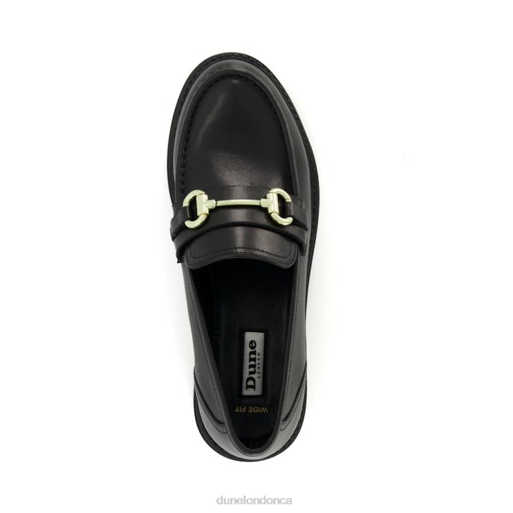 Dune London Gallagher Women Wide-Fit Chunky Snaffle-Trim Loafers Black 2Z0DB156