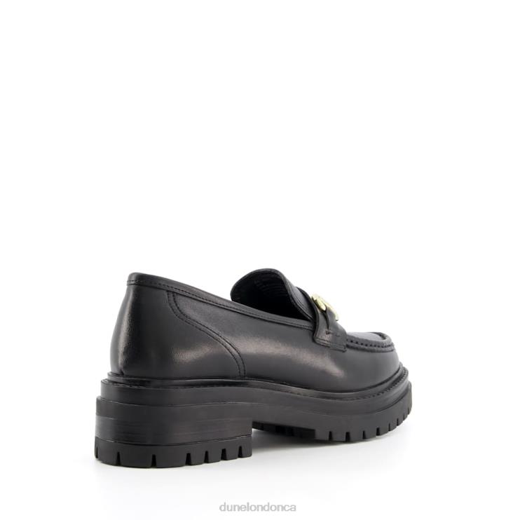 Dune London Gallagher Women Wide-Fit Chunky Snaffle-Trim Loafers Black 2Z0DB156