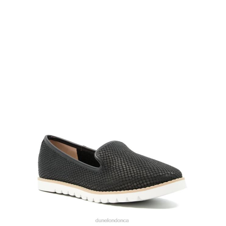 Dune London Galleon Women Printed Sport Loafer Black 2Z0DB624
