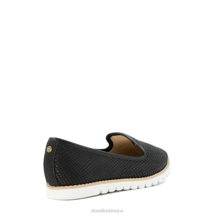 Dune London Galleon Women Printed Sport Loafer Black 2Z0DB624