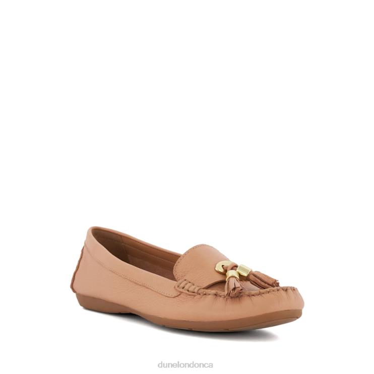 Dune London Garner Women Leather Tassel-Trimmed Loafers Tan 2Z0DB581