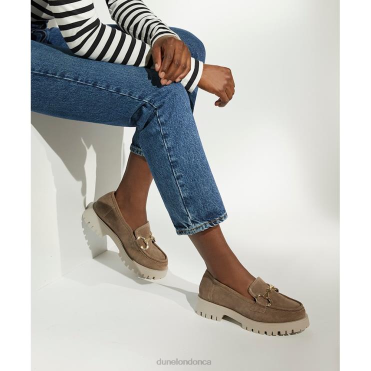Dune London Gazed Women Chunky Snaffle-Trim Loafers Caramel 2Z0DB110
