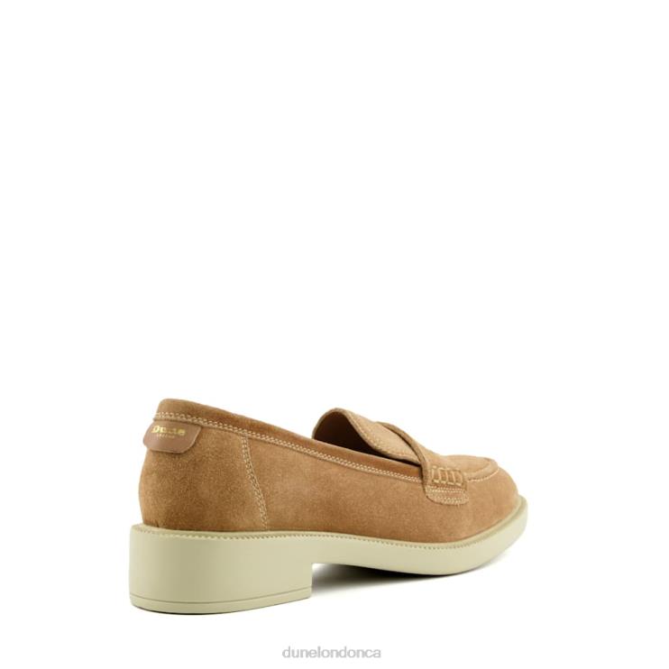 Dune London Gazelles Women Penny-Trim Loafers Camel 2Z0DB167