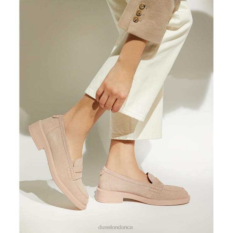 Dune London Gazelles Women Penny-Trim Loafers Pink 2Z0DB468
