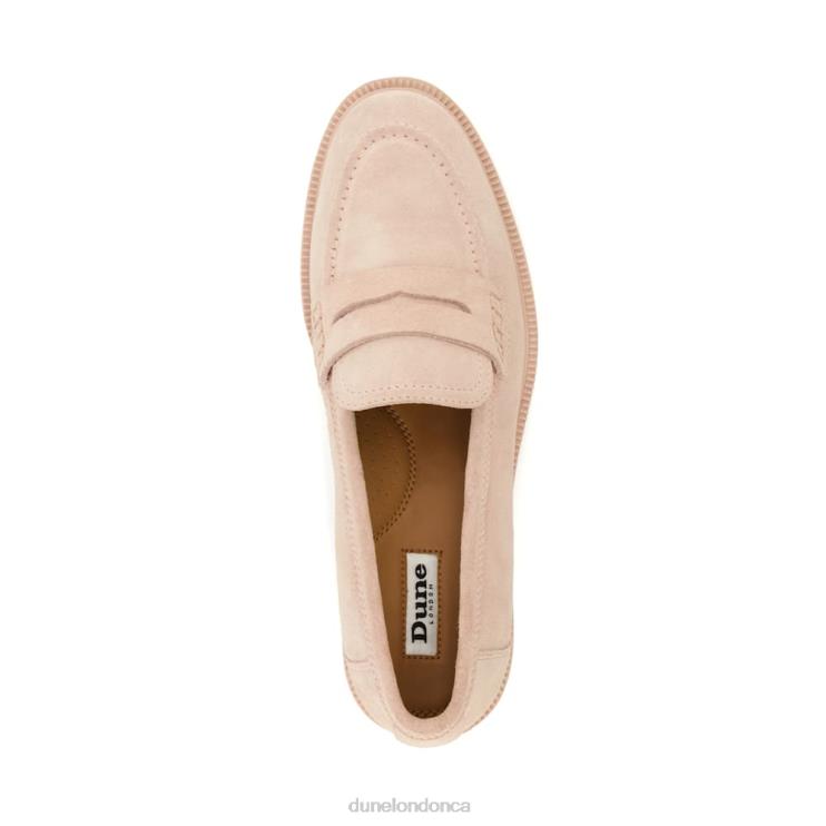 Dune London Gazelles Women Penny-Trim Loafers Pink 2Z0DB468