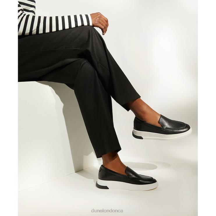 Dune London Generate Women Wedge-Heel Loafers Black 2Z0DB590