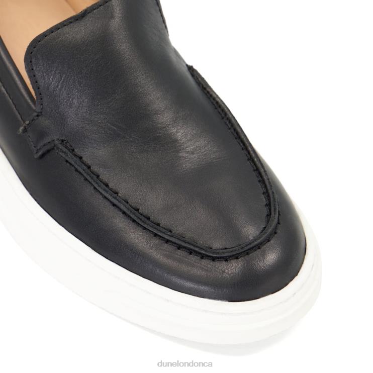 Dune London Generate Women Wedge-Heel Loafers Black 2Z0DB590
