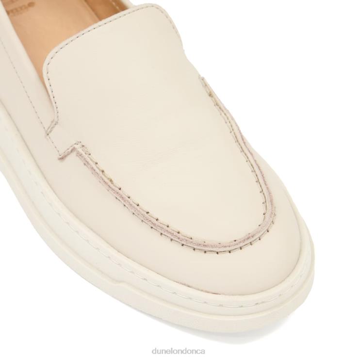 Dune London Generate Women Wedge-Heel Loafers Off White 2Z0DB553