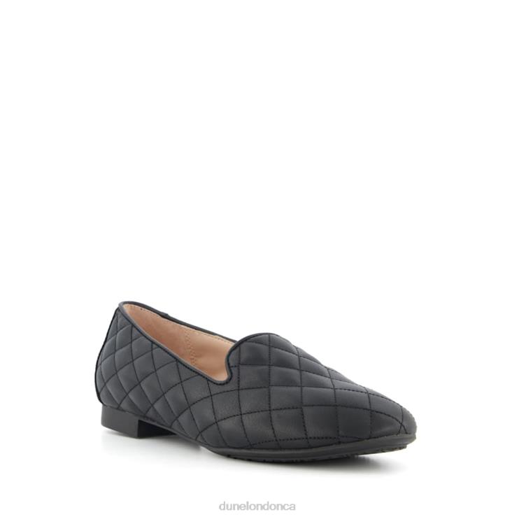 Dune London Genevie Women Quilted Loafers Black 2Z0DB669