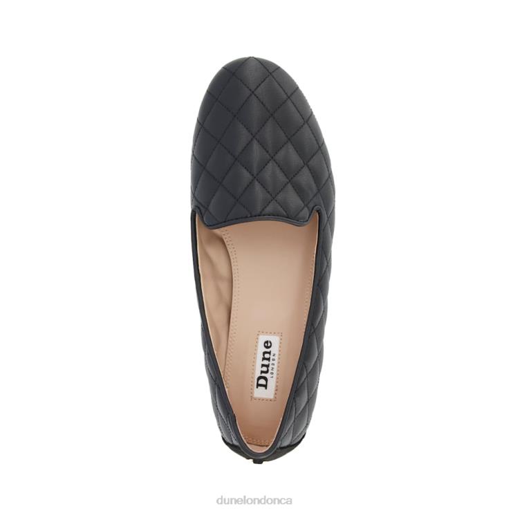 Dune London Genevie Women Quilted Loafers Black 2Z0DB669