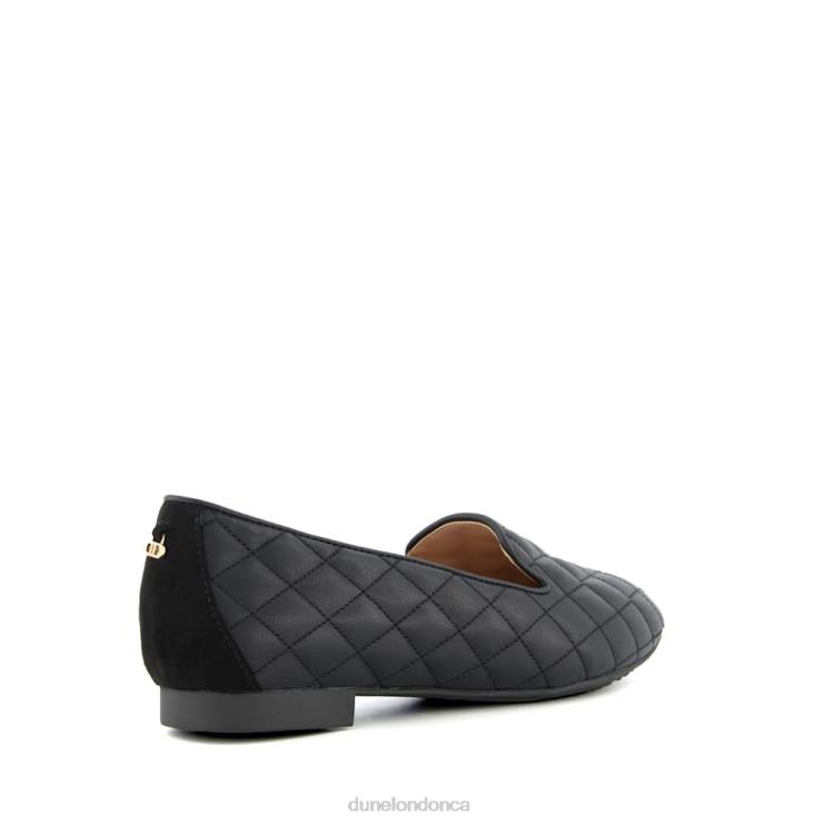 Dune London Genevie Women Quilted Loafers Black 2Z0DB669
