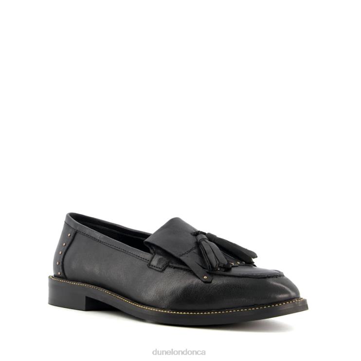 Dune London Glendas Women Apron Tassel Loafers Black 2Z0DB616