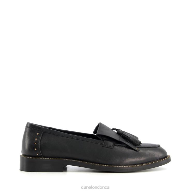 Dune London Glendas Women Apron Tassel Loafers Black 2Z0DB616