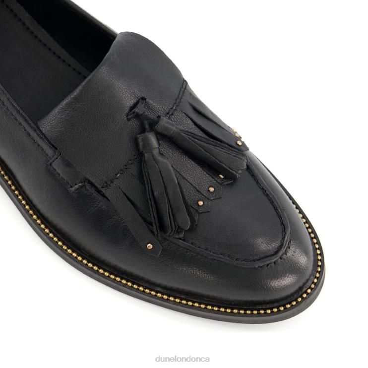 Dune London Glendas Women Apron Tassel Loafers Black 2Z0DB616