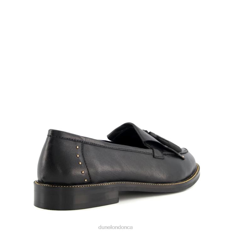 Dune London Glendas Women Apron Tassel Loafers Black 2Z0DB616