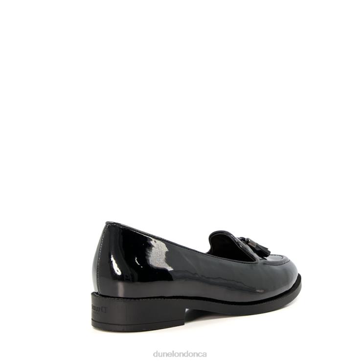 Dune London Global Women Wide Fit Tassel-Trim Loafers Black 2Z0DB557