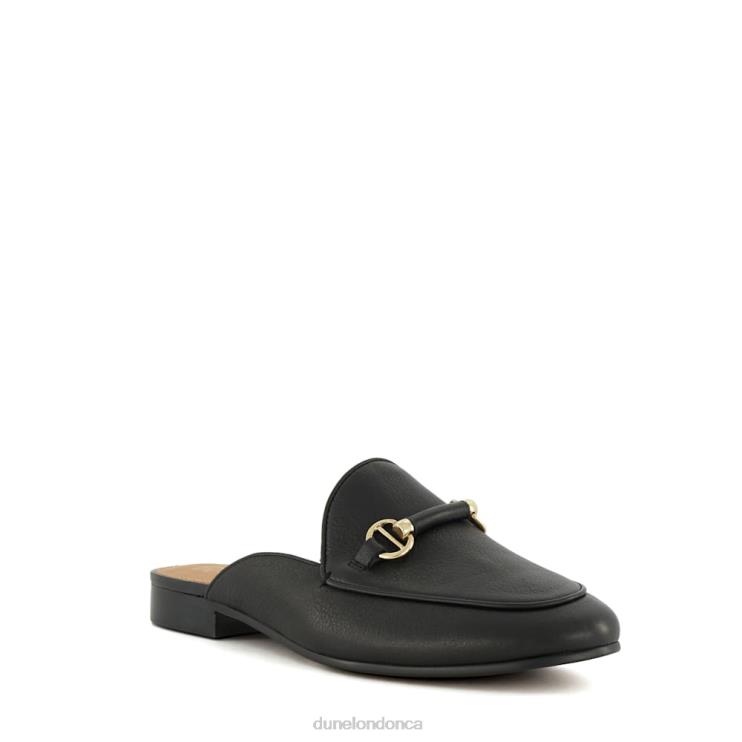 Dune London Glowed Women Snaffle-Trim Backless Loafer Black 2Z0DB116