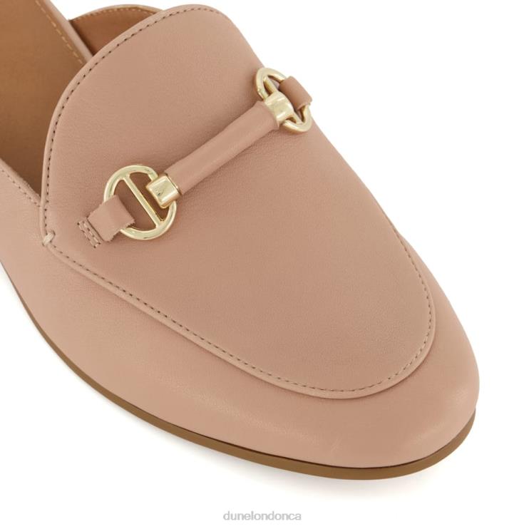 Dune London Glowed Women Snaffle-Trim Backless Loafer Blush 2Z0DB432