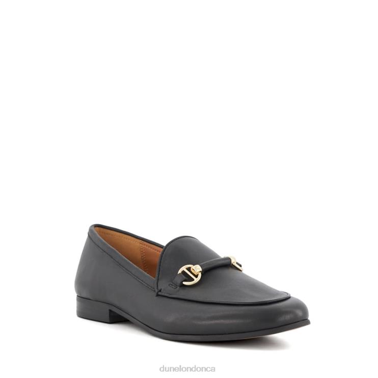 Dune London Grandeur Women Metal-Trim-Snaffle Loafers Black 2Z0DB115