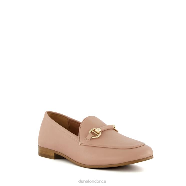 Dune London Grandeur Women Metal-Trim-Snaffle Loafers Blush 2Z0DB113