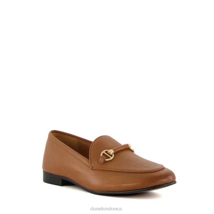 Dune London Grandeur Women Metal-Trim-Snaffle Loafers Tan 2Z0DB118