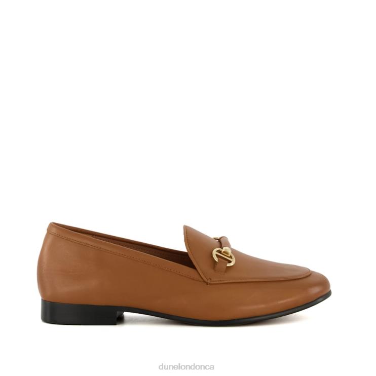 Dune London Grandeur Women Metal-Trim-Snaffle Loafers Tan 2Z0DB118