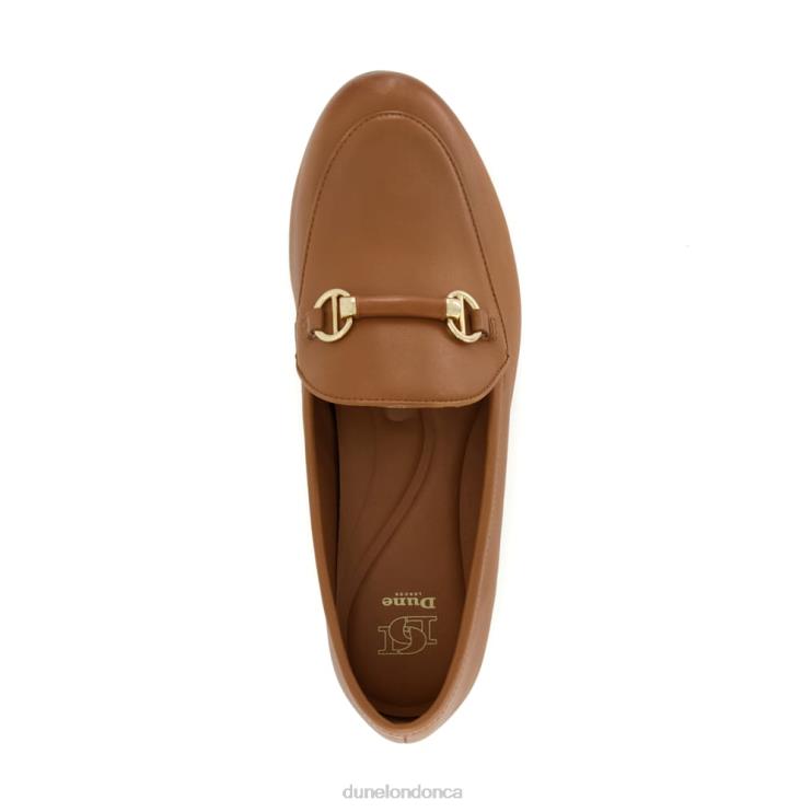 Dune London Grandeur Women Metal-Trim-Snaffle Loafers Tan 2Z0DB118