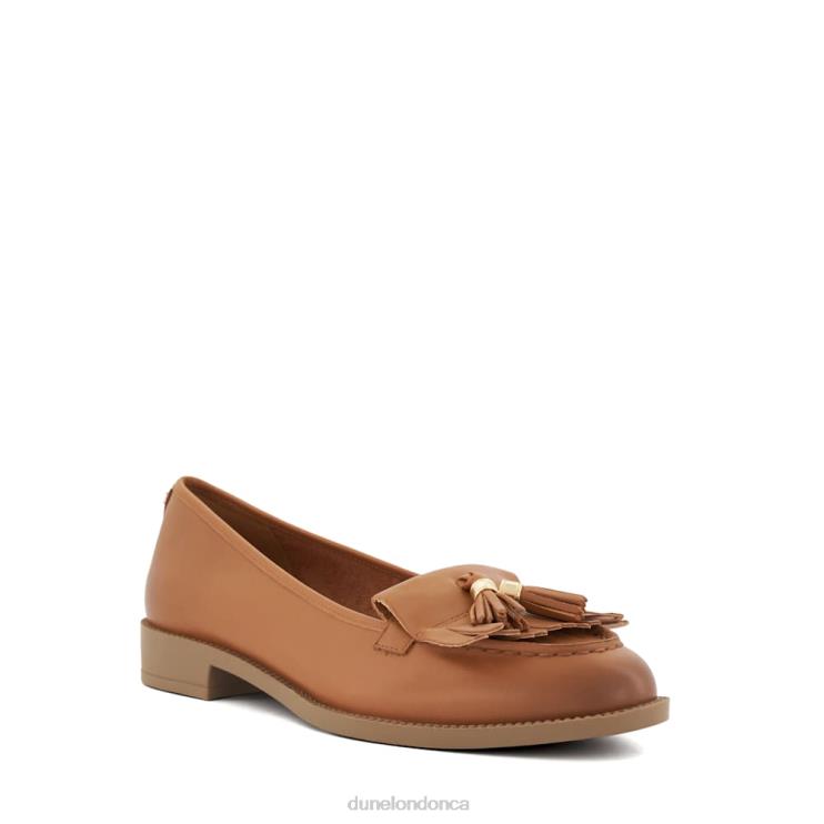 Dune London Granthams Women Tassel-Fringe-Trim Loafers Tan 2Z0DB55