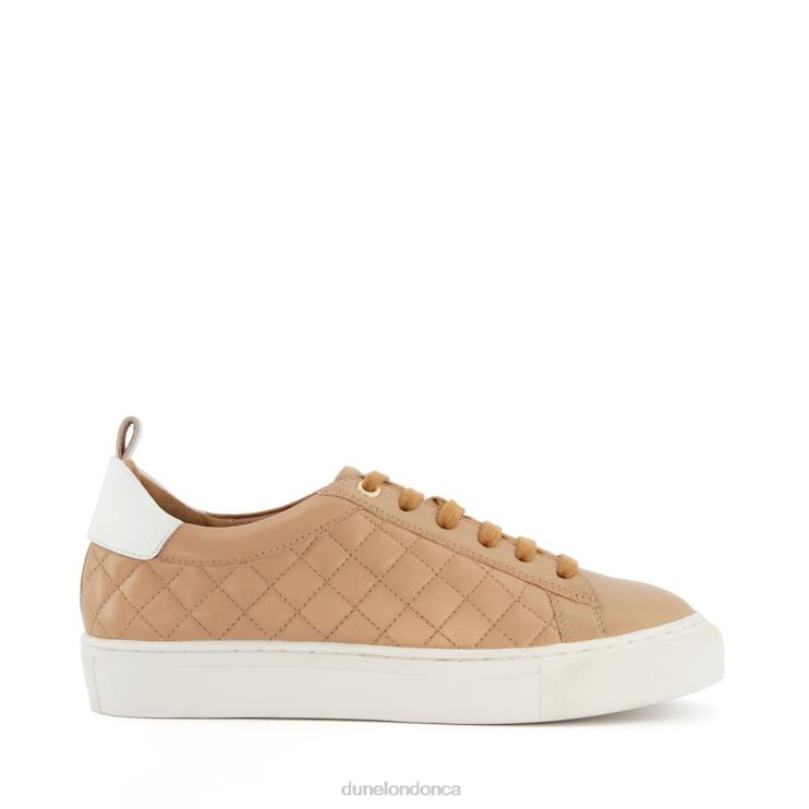 Dune London Eddies Women Lace Up Trainers Camel 2Z0DB534