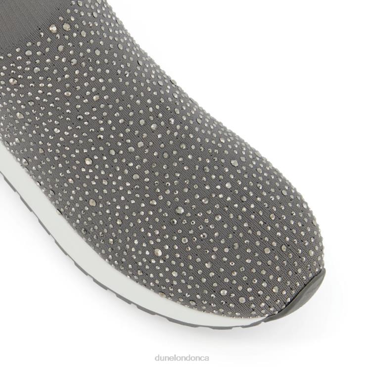 Dune London Element Women Sock Style Trainers Grey 2Z0DB670