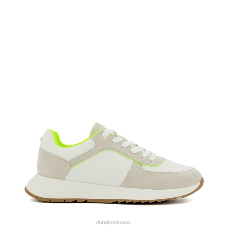 Dune London Emelias Women Lace-Up Runner Trainers Lime 2Z0DB72