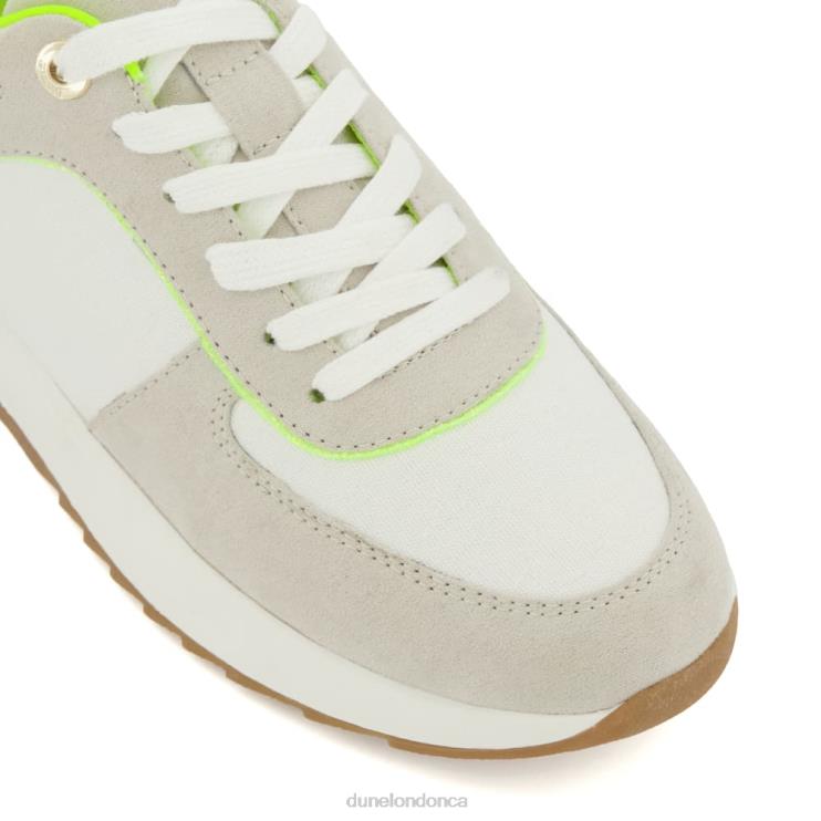 Dune London Emelias Women Lace-Up Runner Trainers Lime 2Z0DB72
