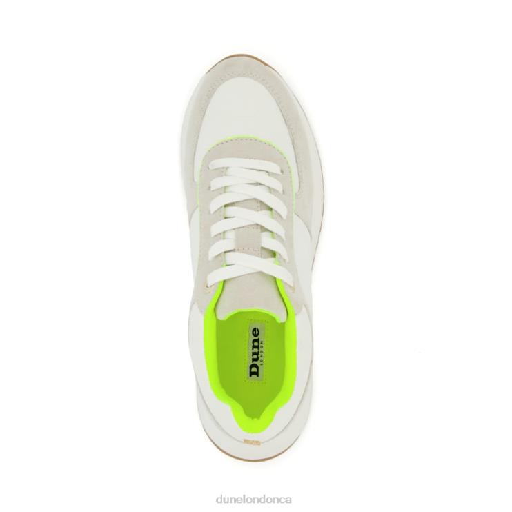 Dune London Emelias Women Lace-Up Runner Trainers Lime 2Z0DB72