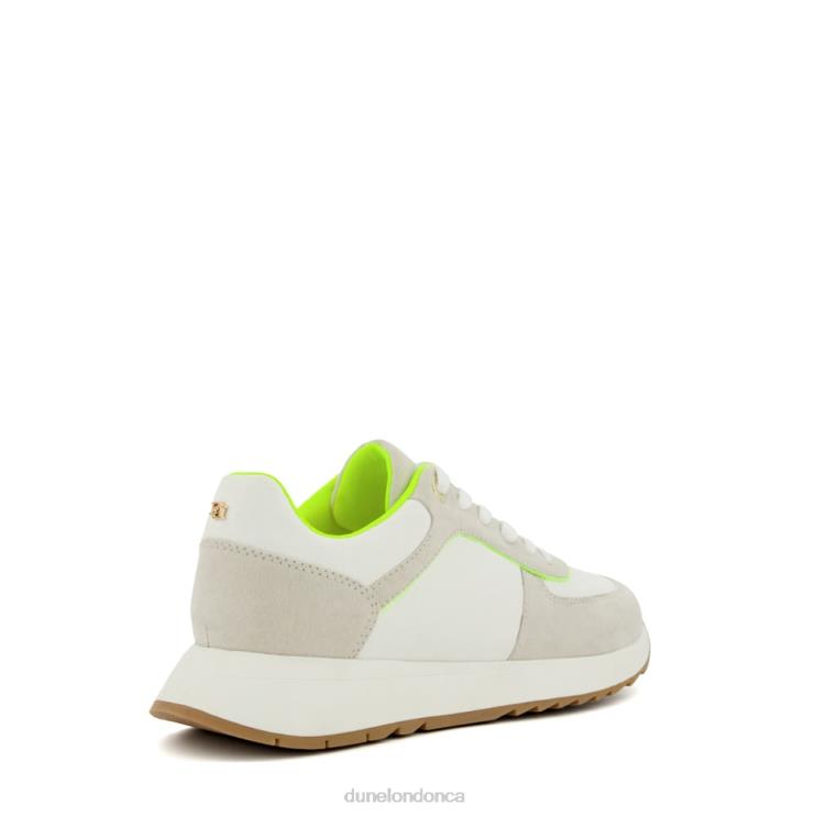 Dune London Emelias Women Lace-Up Runner Trainers Lime 2Z0DB72