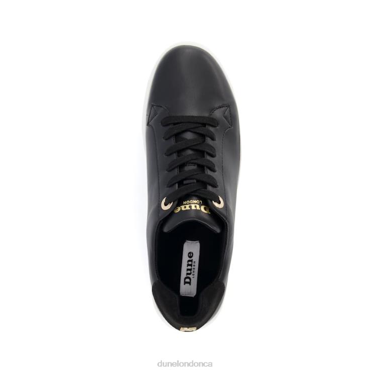 Dune London Episode Women Lace-Up Flatform Trainers Black 2Z0DB602