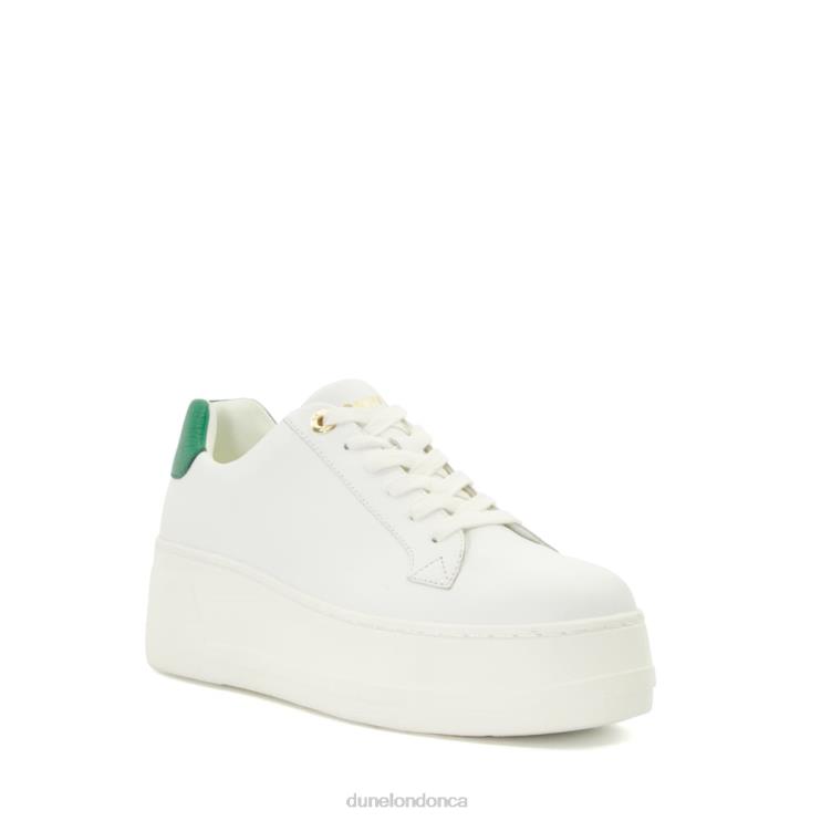 Dune London Episode Women Lace-Up Flatform Trainers Emerald 2Z0DB630