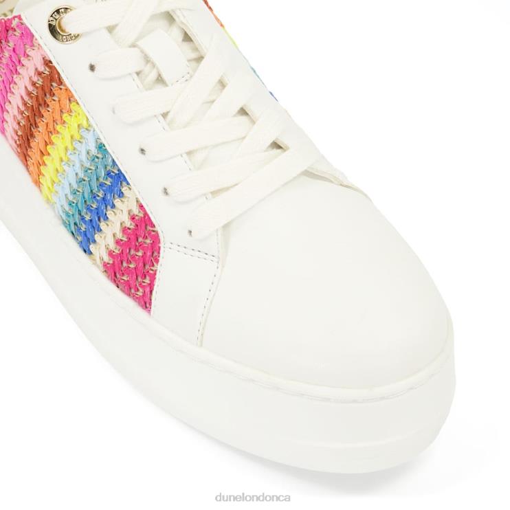 Dune London Episode Women Side-Detail Lace-Up Flatform Trainers Multi 2Z0DB625