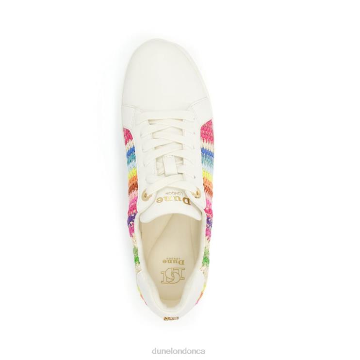 Dune London Episode Women Side-Detail Lace-Up Flatform Trainers Multi 2Z0DB625