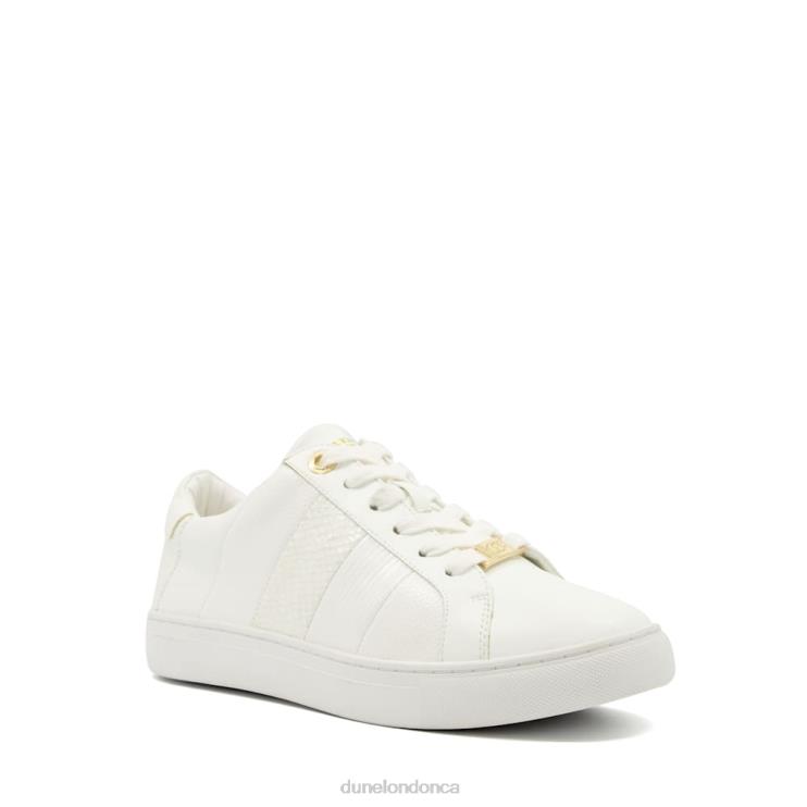 Dune London Everleigh Women Wide Fit Lace-Up Trainers White 2Z0DB471