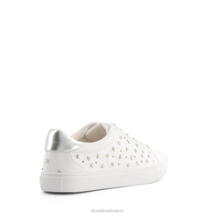 Dune London Express Women Star Embellished Trainers White 2Z0DB666